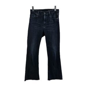AG Adriano Goldschmied Jeans Womens 28 Farrah‎ Boot Crop Dark Wash Mid Rise